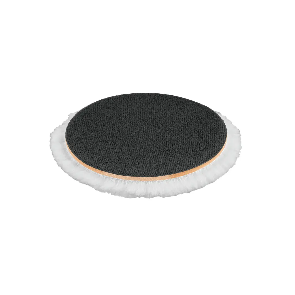 Borla p/pulir de lana de 7" hook and loop, TRUPER 16709 BOR-PULA-7N