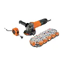 Combo esmeriladora 4-1/2", 700W, discos y flexómetro, PRO 101526 COMBOE-4-1/2A12