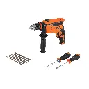 Combo rotomartillo 1/2" 650W, 6 brocas y 2 desarmadores,PRO 100291 COMBOR-1/2A7