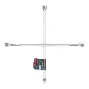 Llave de cruz 20" pulida y cromada, TRUPER 15481 LLCR-20