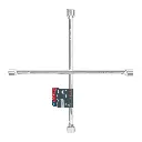 Llave de cruz 18" pulida y cromada, TRUPER 15480 LLCR-18