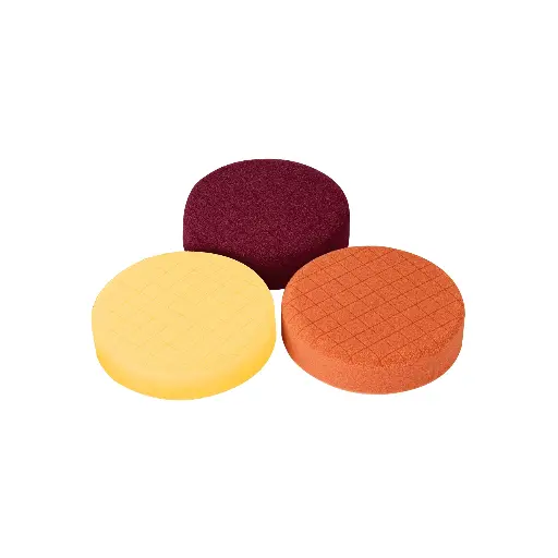 Juego de 3 esponjas p/pulir de 5" hook and loop,TRUPER 103438 ES-PULA-5