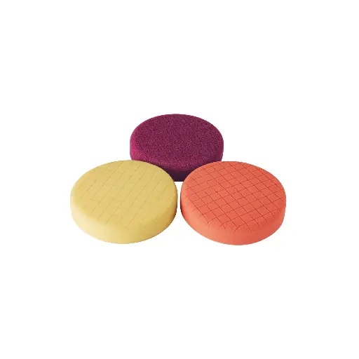 Juego de 3 esponjas p/pulir de 6" hook and loop,TRUPER 102740 ES-PULA-6A
