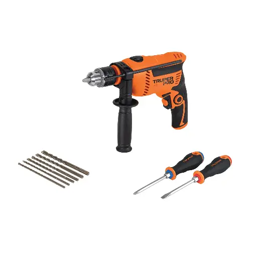 Combo rotomartillo 1/2" 650W, 6 brocas y 2 desarmadores,PRO 100291 COMBOR-1/2A7