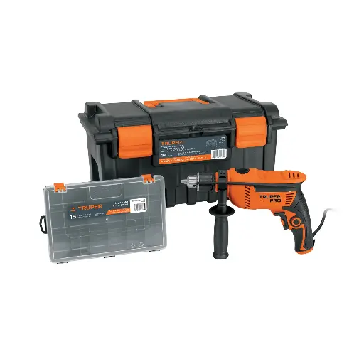 Combo rotomartillo 1/2" 650W, caja p/herramienta,organizador 