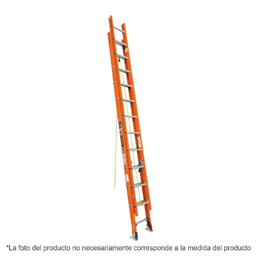 Escalera de extensión, tipo II, 28 peldaños, fibra de vidrio TRUPER 100229 ESE-228FV