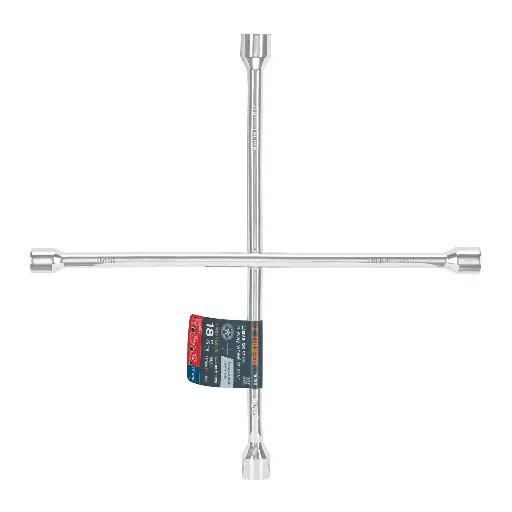 Llave de cruz 18" pulida y cromada, TRUPER 15480 LLCR-18
