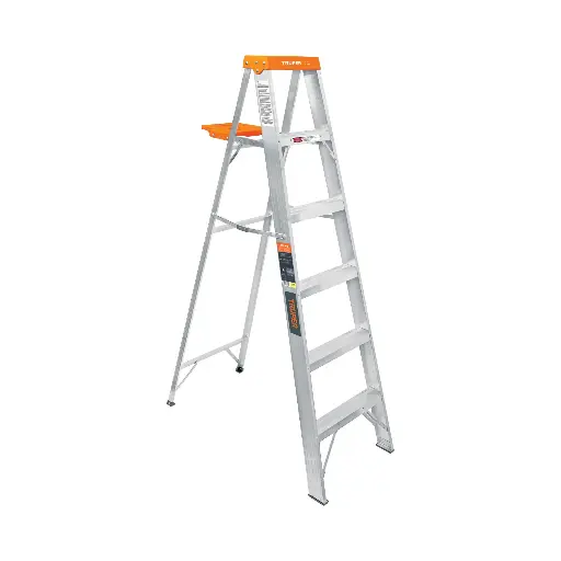 Escalera de tijera tipo ll 5 peldaños y bandeja, Truper 10335 EST-25